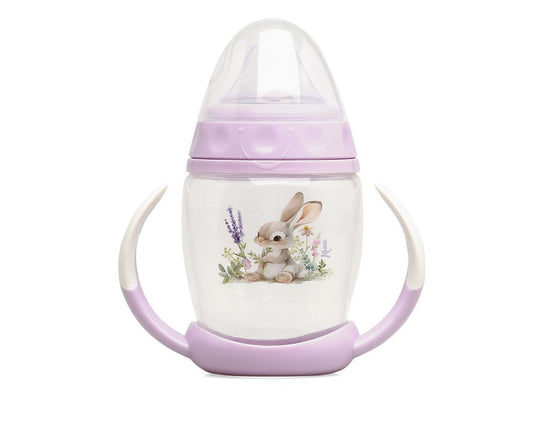 Taza de aprendizaje step 1 Conejito lavanda Kiokids