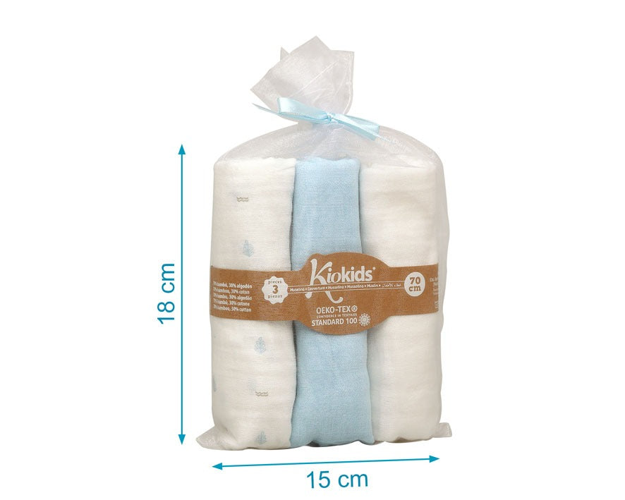 Pack de 3 Juntas de Bambu 70x70cm Kiokids