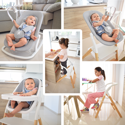 Cadeira alta multifuncional Alaia 5 em 1 da Twinly 