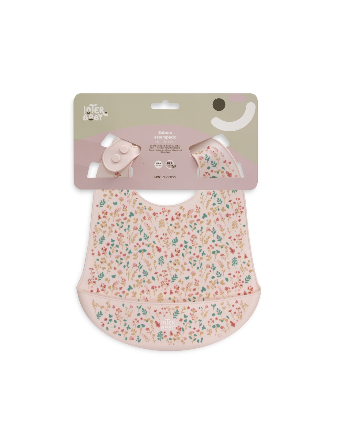 Babero Silicona Estampado Interbaby