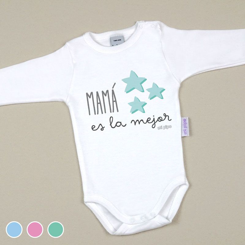 Babidu Body Divertido Mamá es la mejor Mi Pipo