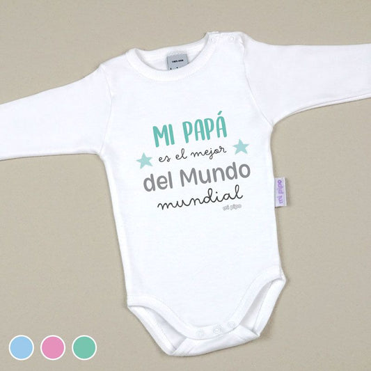 Babidu Body Divertido Mi Papá es el mejor del mundo MUNDIAL Mi Pipo