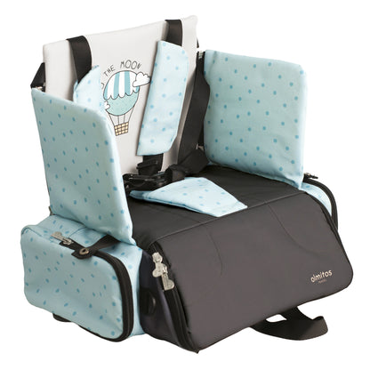 Trona Portátil Bebé 3 en 1: Asiento, mochila y bandolera de Olmitos