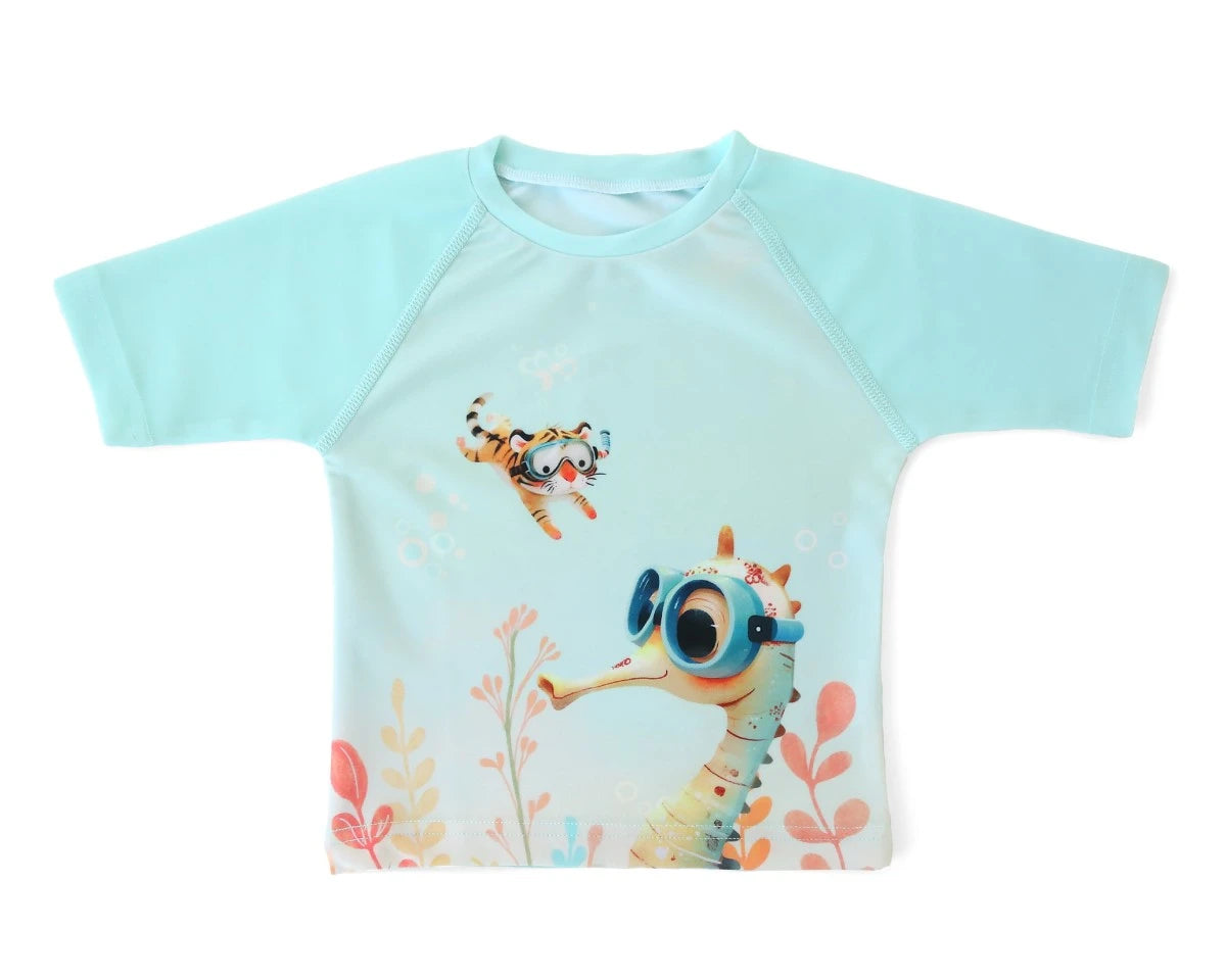 Camiseta de baño para bebé con protección solar UPF50+ Kiokids