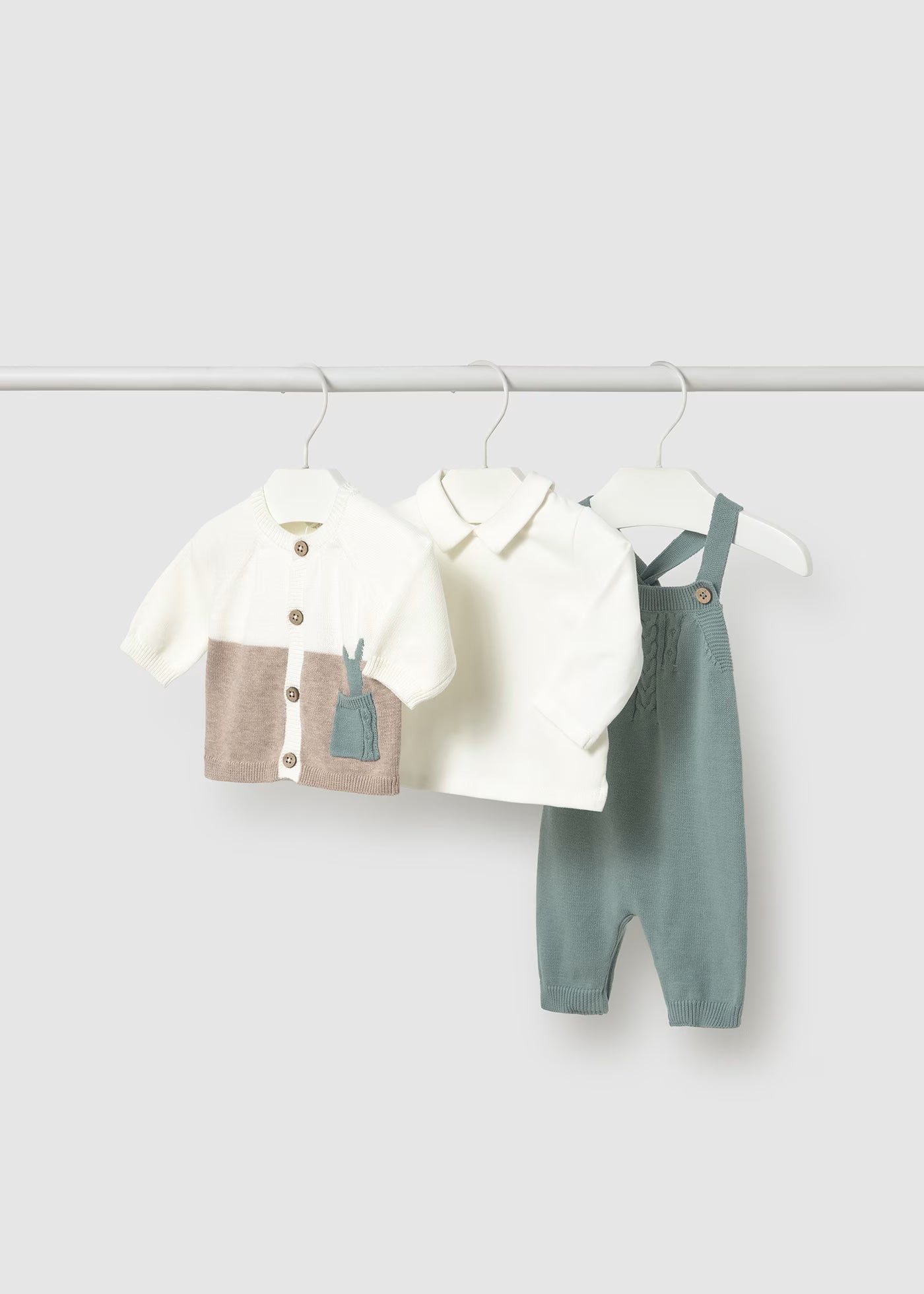 Conjunto peto tricot 3 piezas 2617 Mayoral