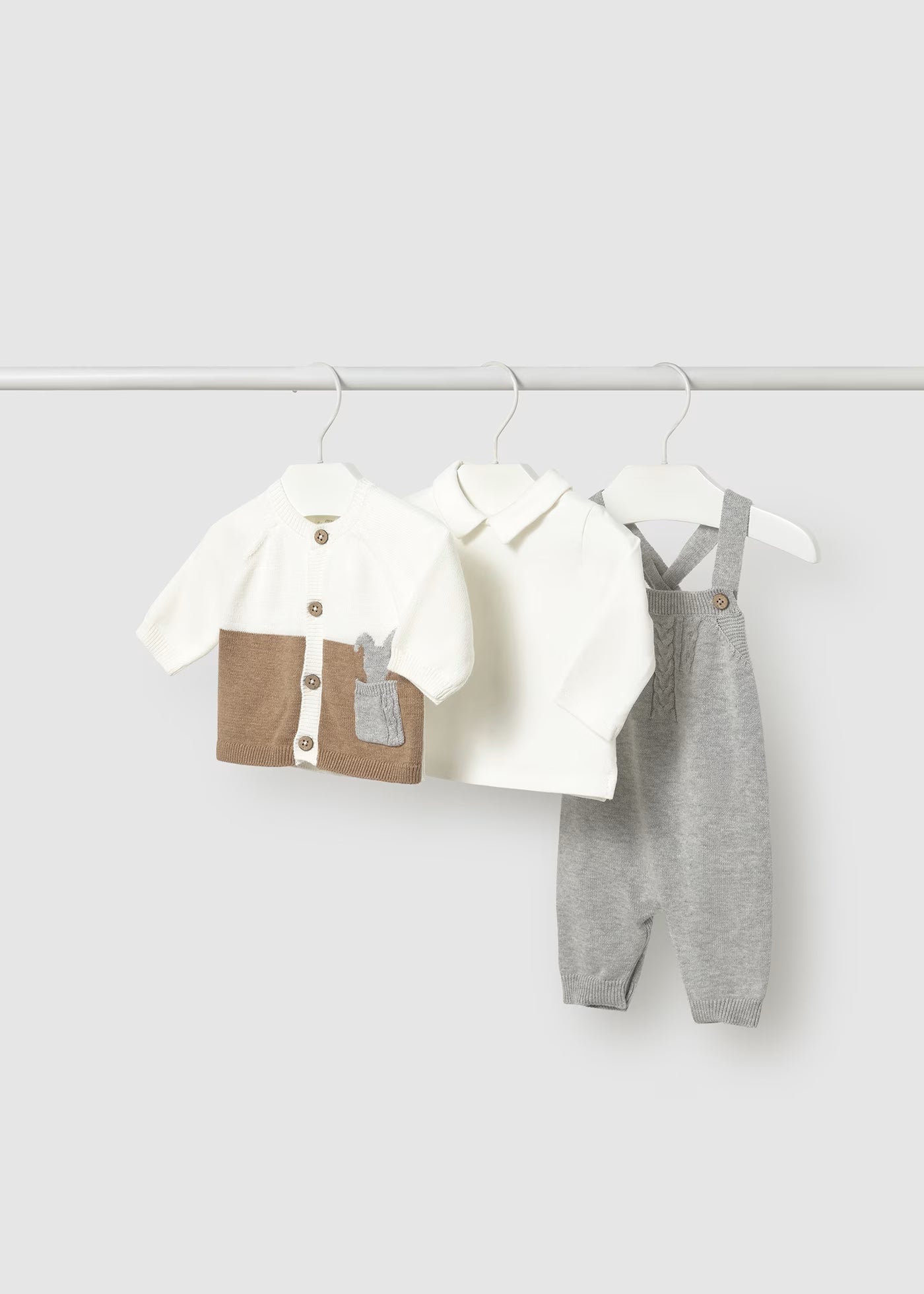 Conjunto peto tricot 3 piezas 2617 Mayoral