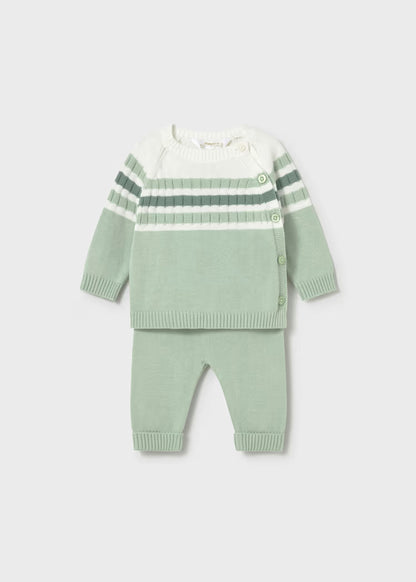 Conjunto polaina y jersey tricot recién nacido 1505 Mayoral
