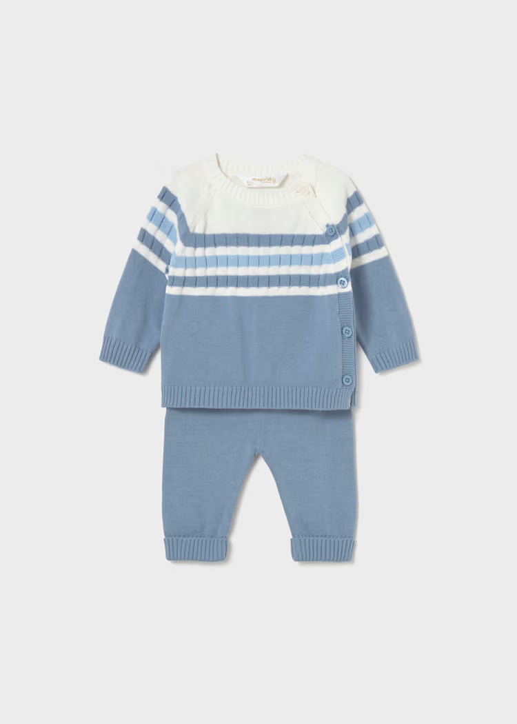 Conjunto polaina y jersey tricot recién nacido 1505 Mayoral