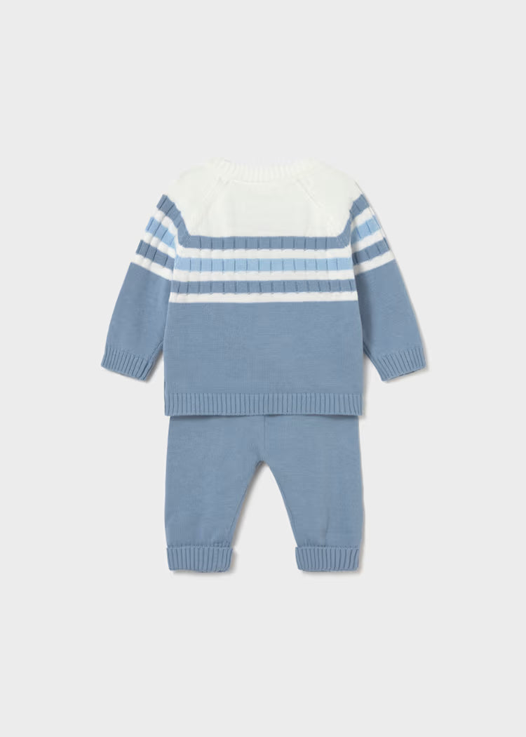 Conjunto polaina y jersey tricot recién nacido 1505 Mayoral