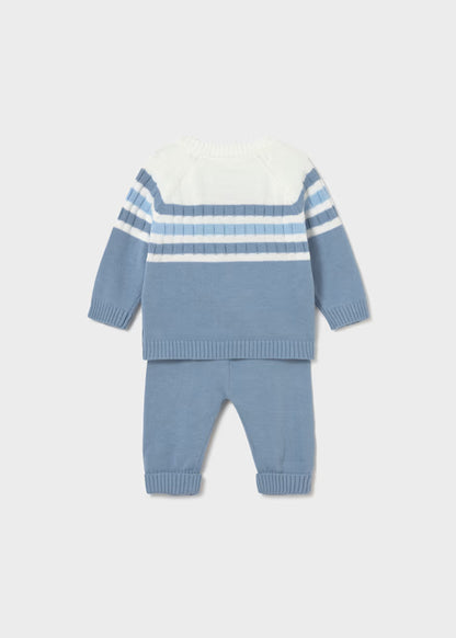 Conjunto polaina y jersey tricot recién nacido 1505 Mayoral