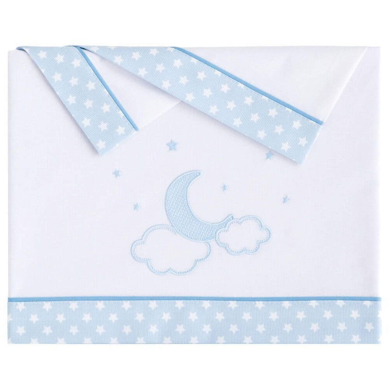 Conjunto de lençóis de flanela para berço Pekebaby Moon