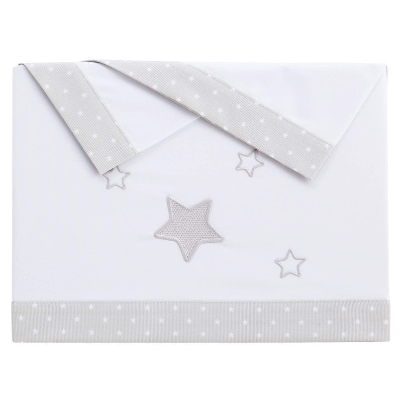 Conjunto de lençóis de berço Stella Flannel Mini da Pekebaby