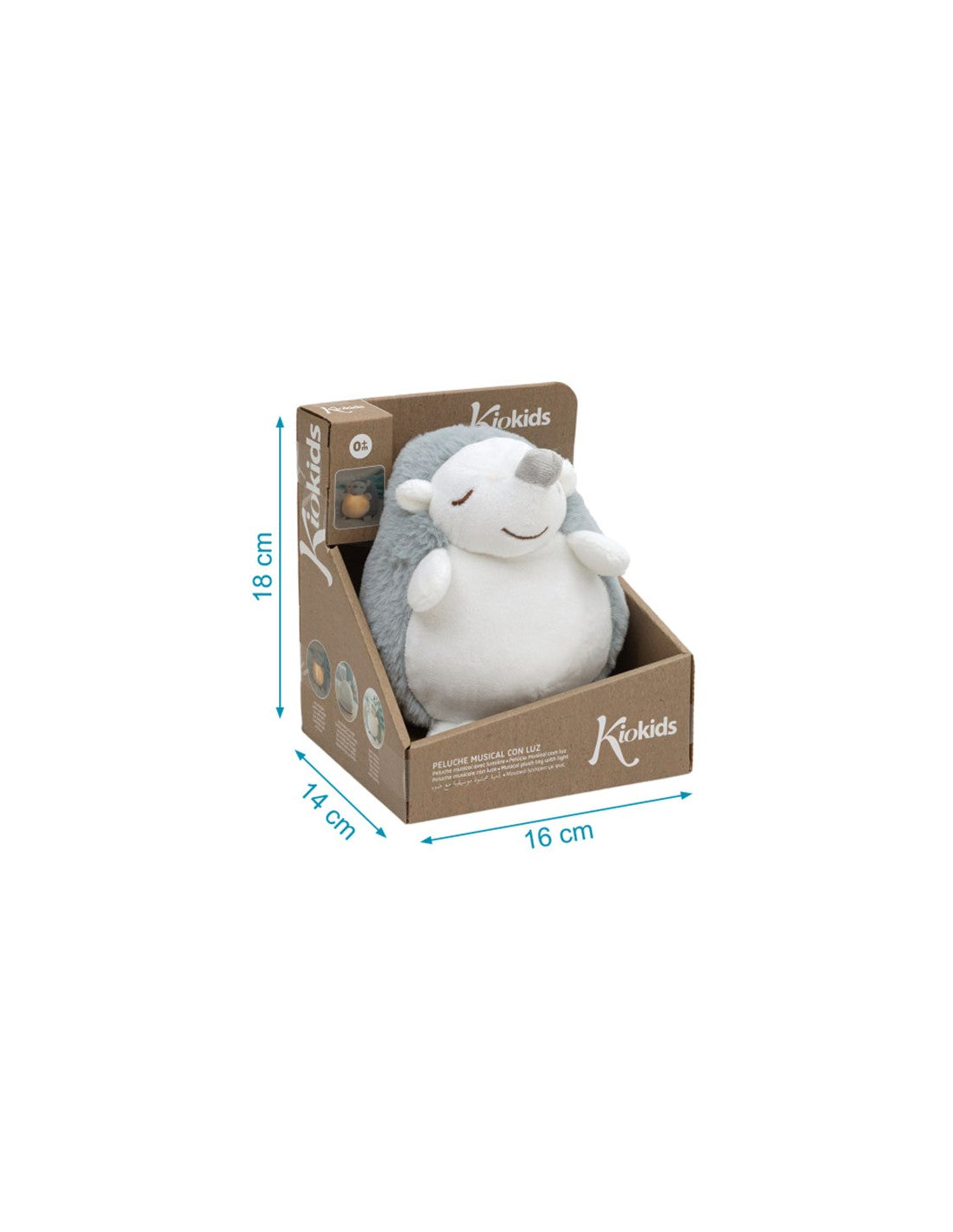Peluche Luz y Sonido Erizo Kiokids