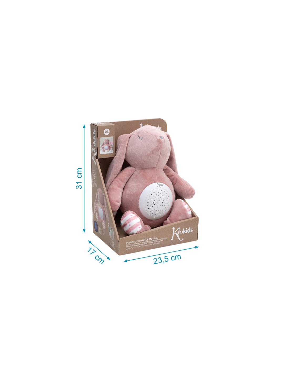 Peluche Proyector Musical Conejito Kiokids