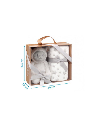 Set Peluche Animal Con Manta Oveja Kiokids