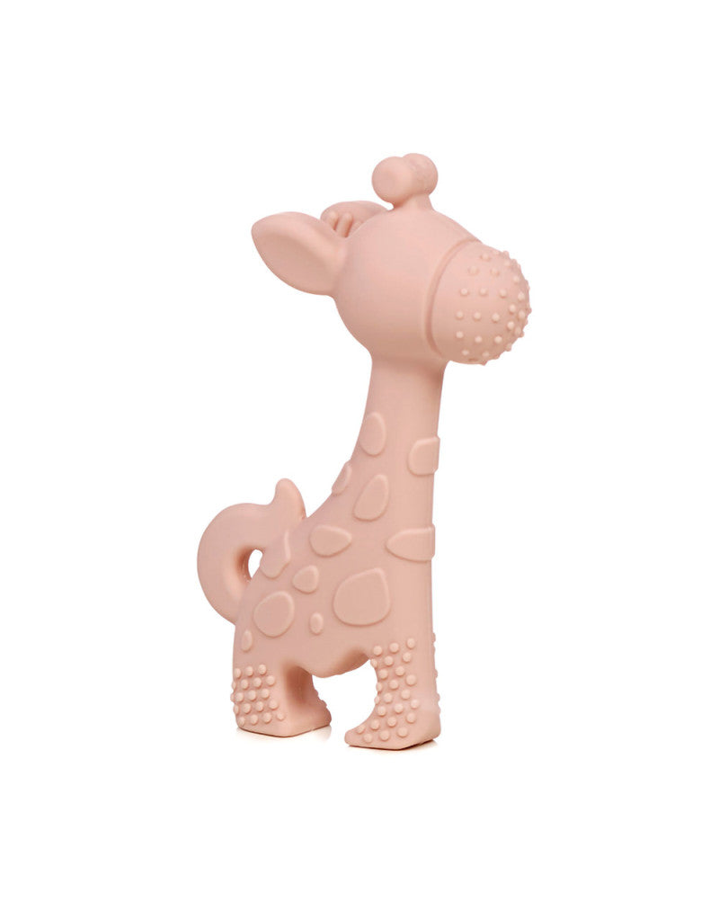 Mordedor de bebê de silicone em forma de girafa de Jane