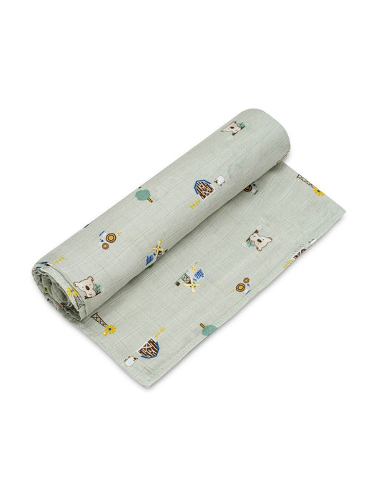 Muselina Multiusos Gigante para Bebé (120 x 120 cm) de Interbaby