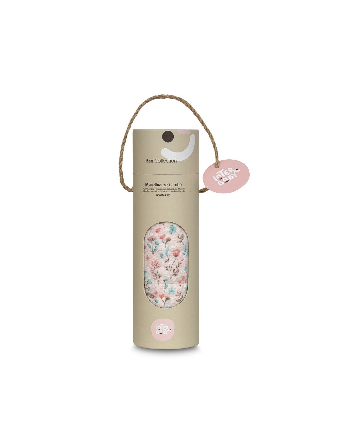 Muselina Multiusos Gigante para Bebé (120 x 120 cm) de Interbaby