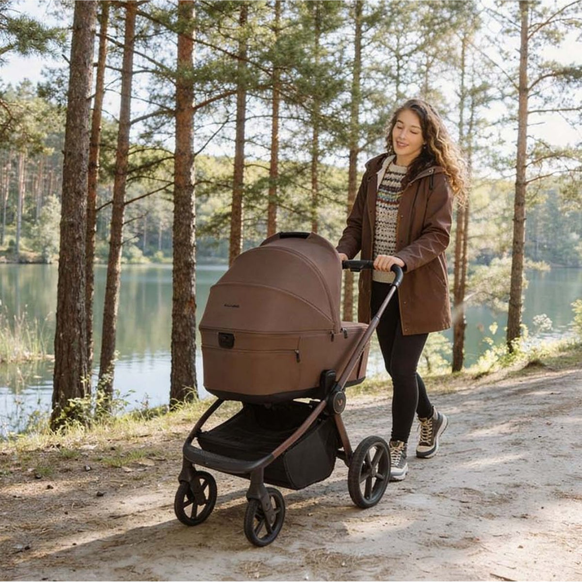 Duo Cochecito Fold Con Capazo Plegable de Muuvo