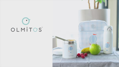 Olmitos - Termo Bebé Set con Termo Papillero 550ml y Termo para Líquidos 480ml