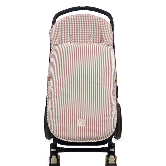 Saco Silla Entretiempo Praline Vichy/rayas Moka