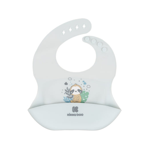 Babador de silicone Kikkaboo Savanna Friends