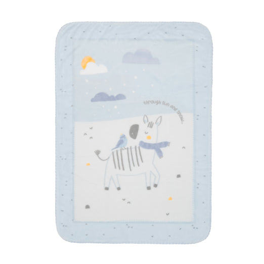 Manta de bebé super suave 80x110 cm Stripy Friends de Kikkaboo