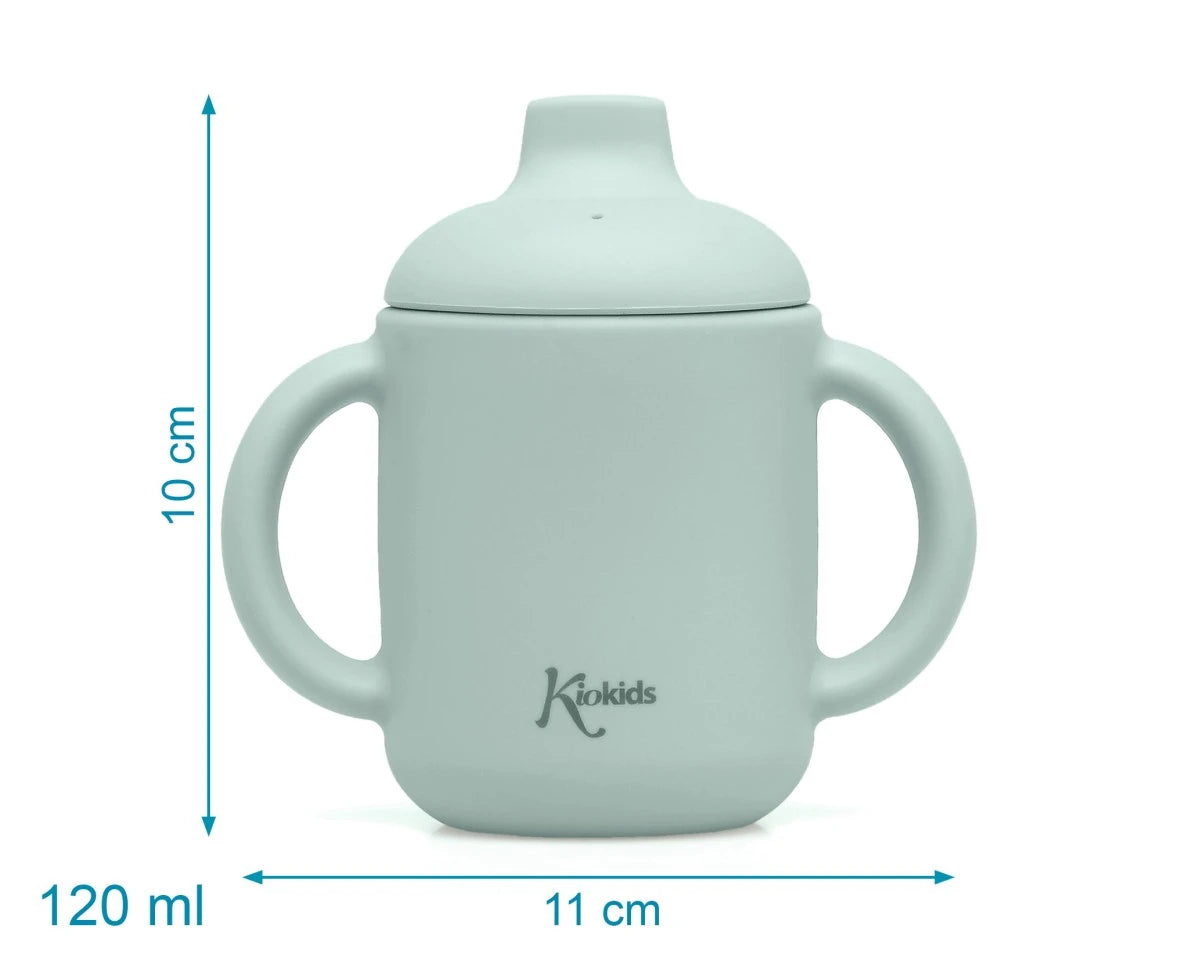 Taza de silicona con asas Salvia