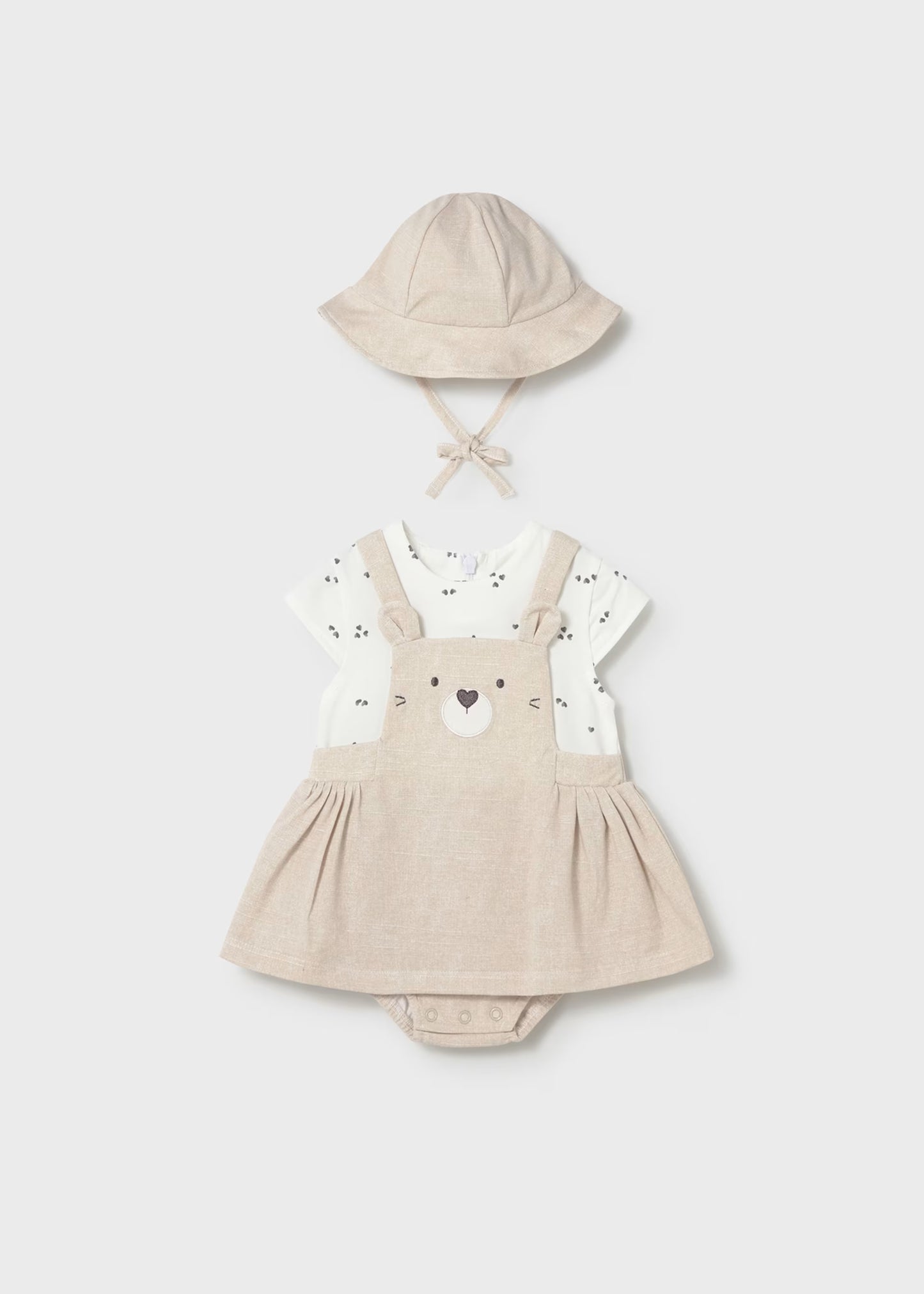Vestido peto simulado con gorro 1631 Mayoral