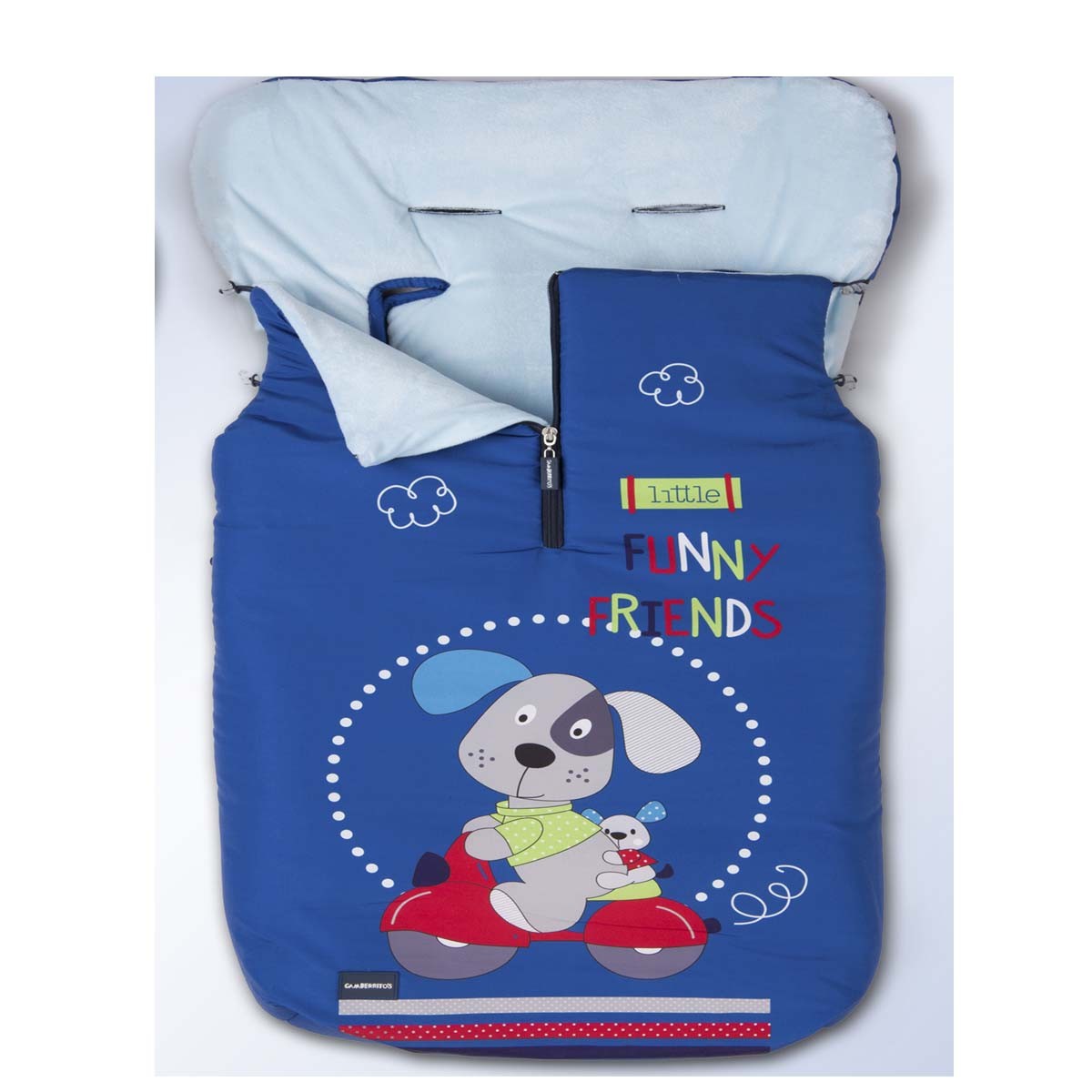 Bolsa de carrinho universal Amiguinhos engraçados Cachorro azul