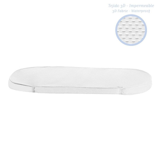 Protetor de colchão para alcofa 3D 33x80 cm Branco by Cambrass