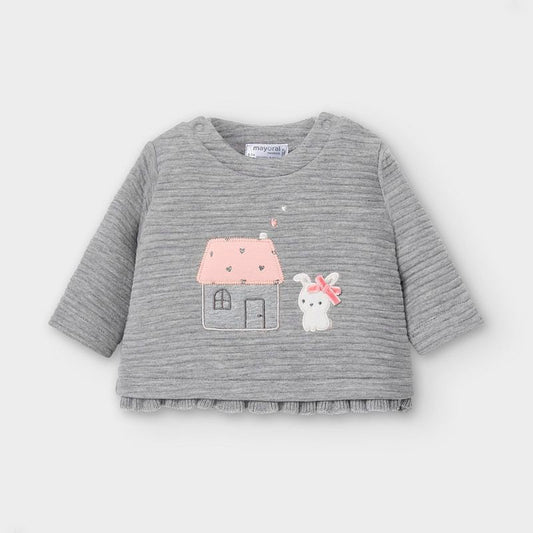 Moletom acolchoado coelhinho da Mayoral Girl T 1-2M