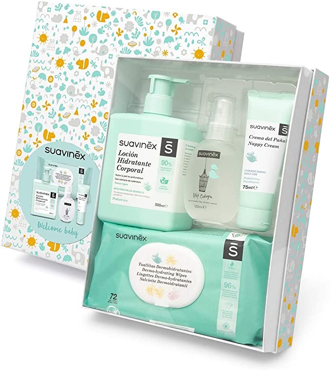 Cesta de cosméticos para bebês de boas-vindas Suavinex 