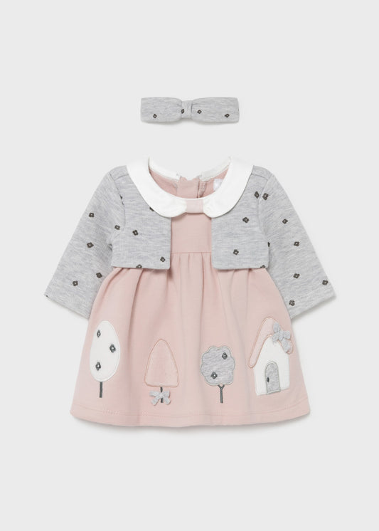 Vestido Mayoral Trees com fita para a cabeça 