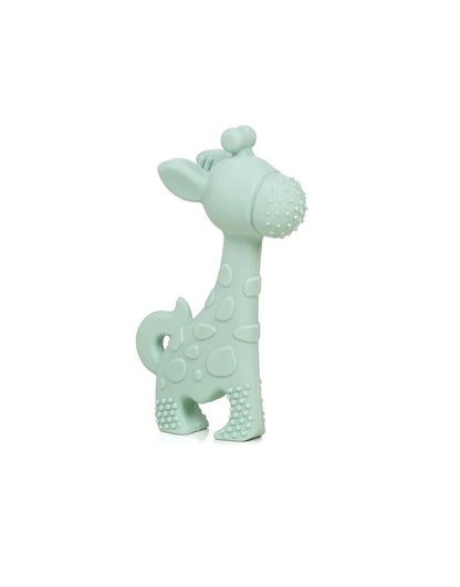 Mordedor de bebê de silicone em forma de girafa de Jane