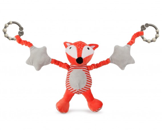 Brinquedo de pelúcia decorativo Fox para carrinho e berço Kiokids