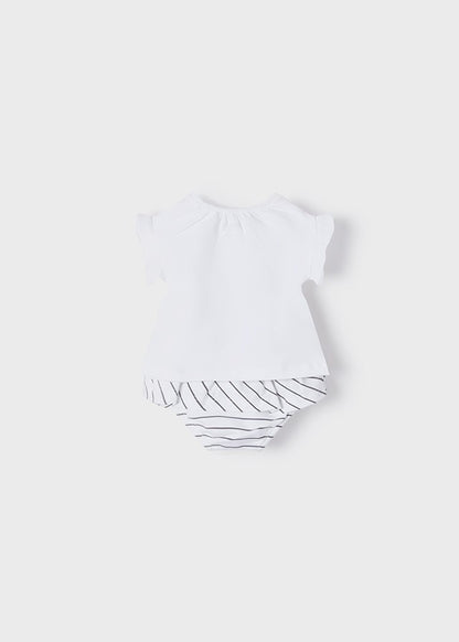 Conjunto de 2 peças ECOFRIENDS em malha de ananás curto ECOFRIENDS para menina Mayoral