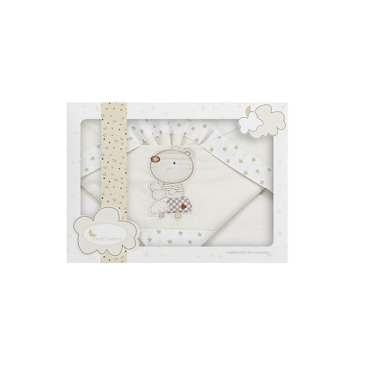 Triptico Maxicuna 100% Algodón Nature de Interbaby