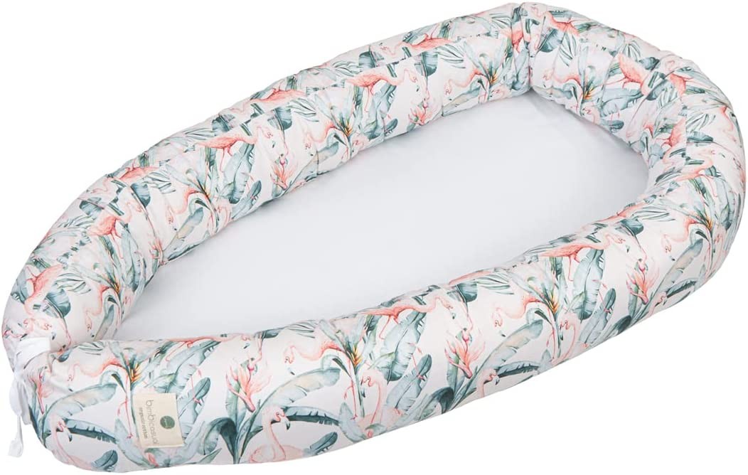 Berço ninho para bebê (Flamingo) da Bimbidreams 