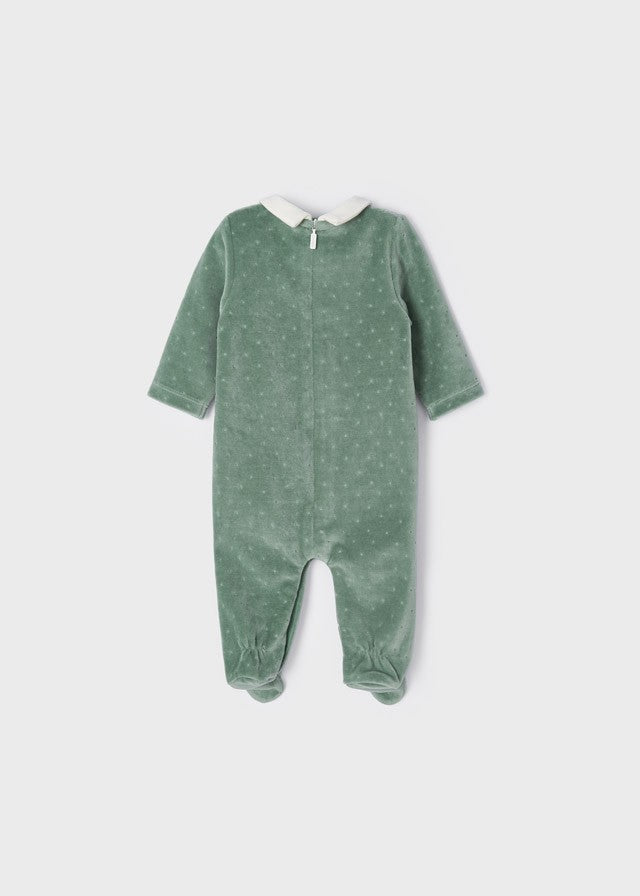Pijama de malha aveludada Amiguinhos Urso e Coelhinho da Mayoral 