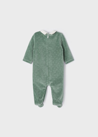 Pijama de malha aveludada Amiguinhos Urso e Coelhinho da Mayoral 