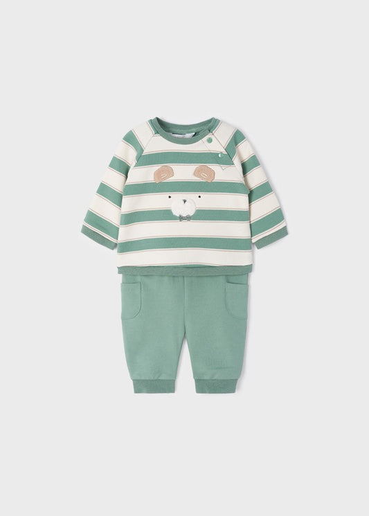 Conjunto de 2 peças em malha Urso ECOFRIENDS da Mayoral