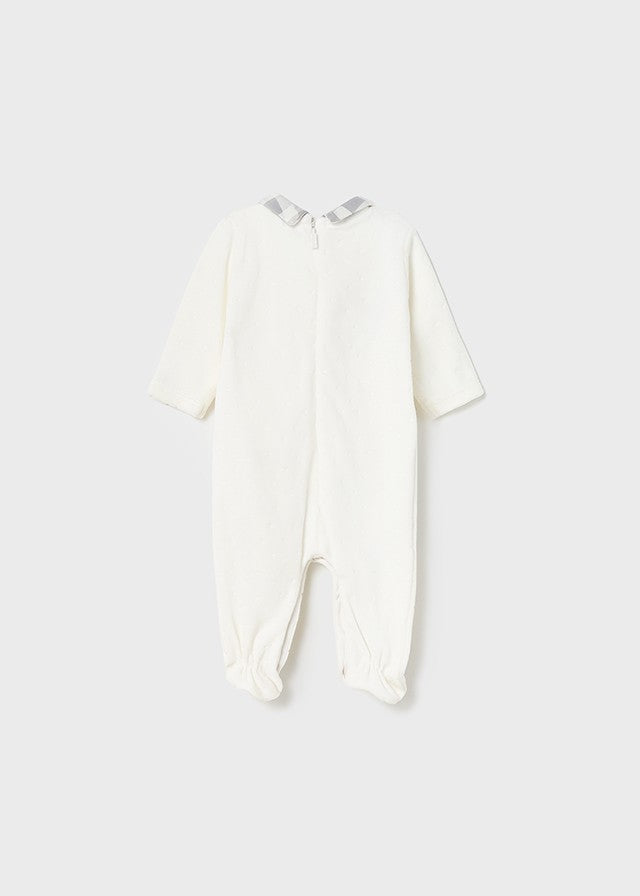 Pijama de malha aveludada Amiguinhos Urso e Coelhinho da Mayoral 