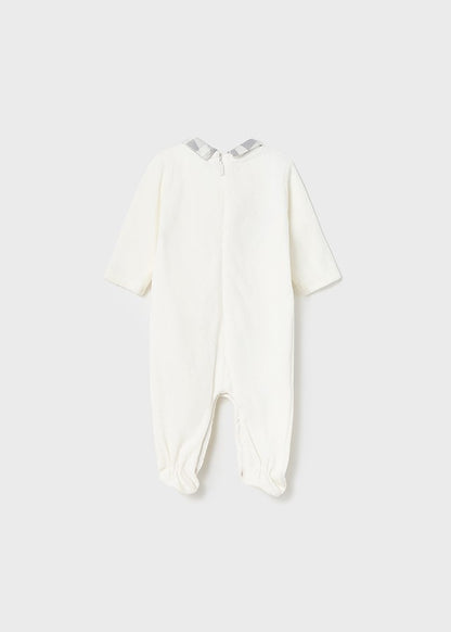 Pijama de malha aveludada Amiguinhos Urso e Coelhinho da Mayoral 