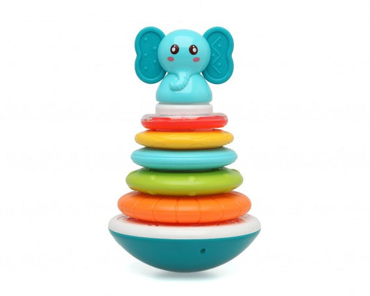 Brinquedo Elefante Tentesio com aros intertraváveis ​​e música da Kiokids