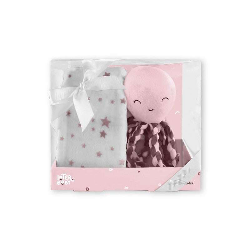 Conjunto de pelúcia Interbaby Polvo com manta de lã