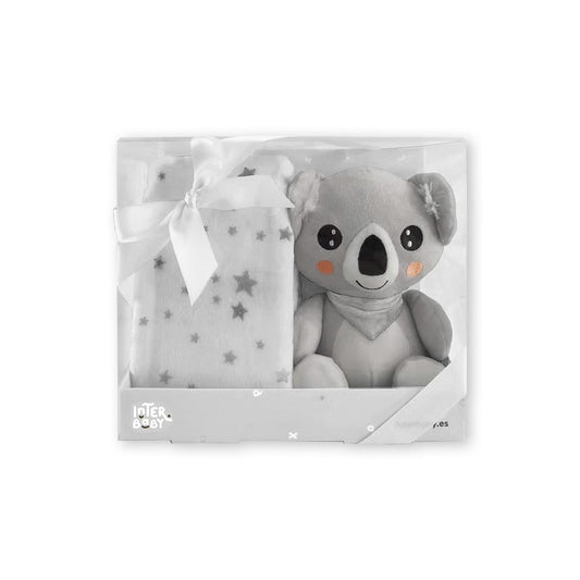Conjunto de pelúcia Koala com manta de lã interbaby