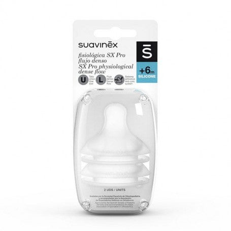 set de tetinas fisiológicas SX pro flujo denso  +6m de Suavinex
