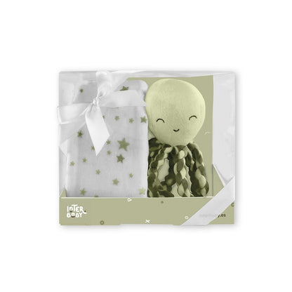 Conjunto de pelúcia Interbaby Polvo com manta de lã