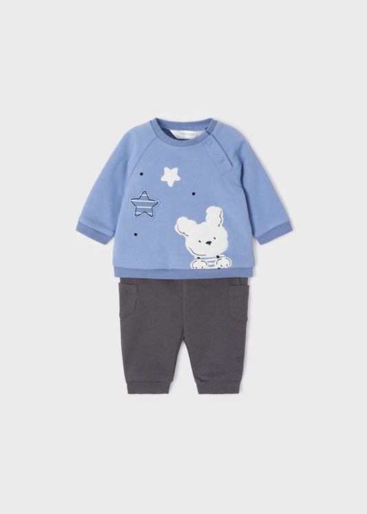 Conjunto de coelhinho de malha ECOFRIENDS de 2 peças da Mayoral 